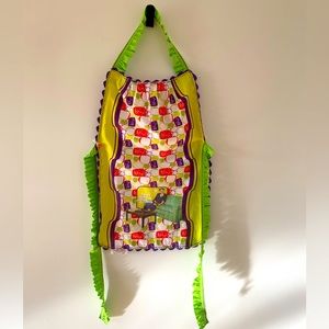 Colorful Handmade Boho Ruffled Apron
